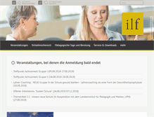 Tablet Screenshot of ilf-saarbruecken.de